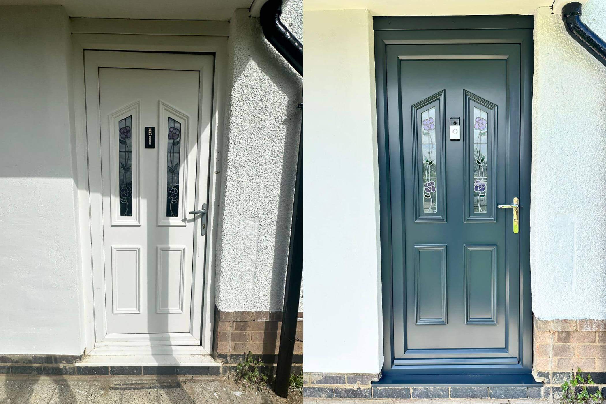 Front Door Before and After