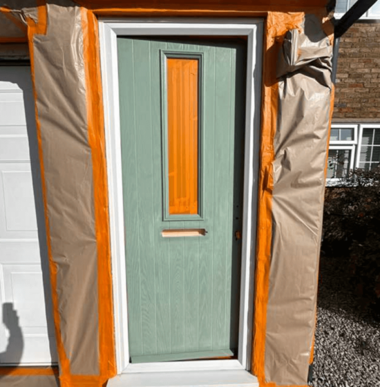 Wrapped front door