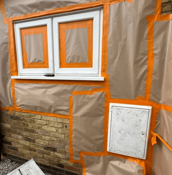 Wrapped window and unit